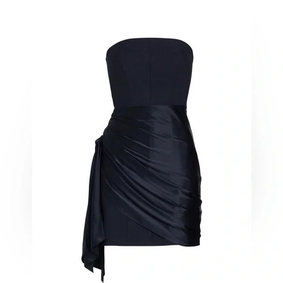 ✨Host Pick✨Cinq a Sept Kennith Side-Tied Strapless Cocktail Dress- Sz 4 - Picture 2 of 8